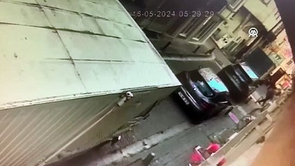 Beşiktaş'taki doğal gaz patlaması kamerada