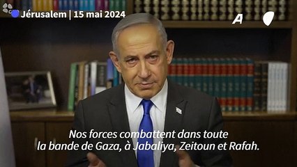 Gaza pas de catastrophe humanitaire à Rafah selon Netanyahu  AFP