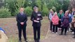 West Yorkshire Police chief constable John Robins speaking at Newton Hill memorial