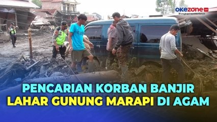 Pencarian Korban Banjir Lahar Gunung Marapi Terkendala Cuaca dan Bangkai Ternak