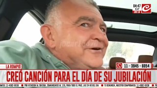 Creó una canción para su jubilación que es furor en las redes