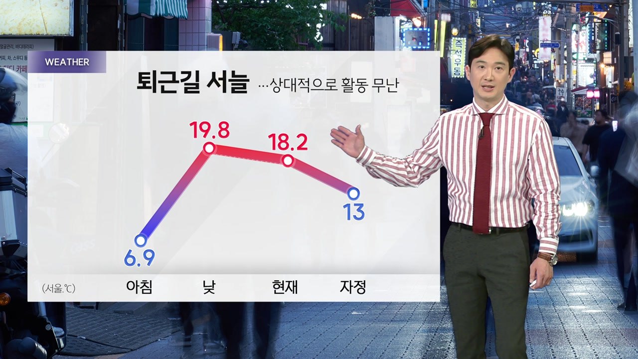 [YTN 날씨 캔버스 5/16] 퇴근길 서늘...내일 맑고 다소 더워 / YTN