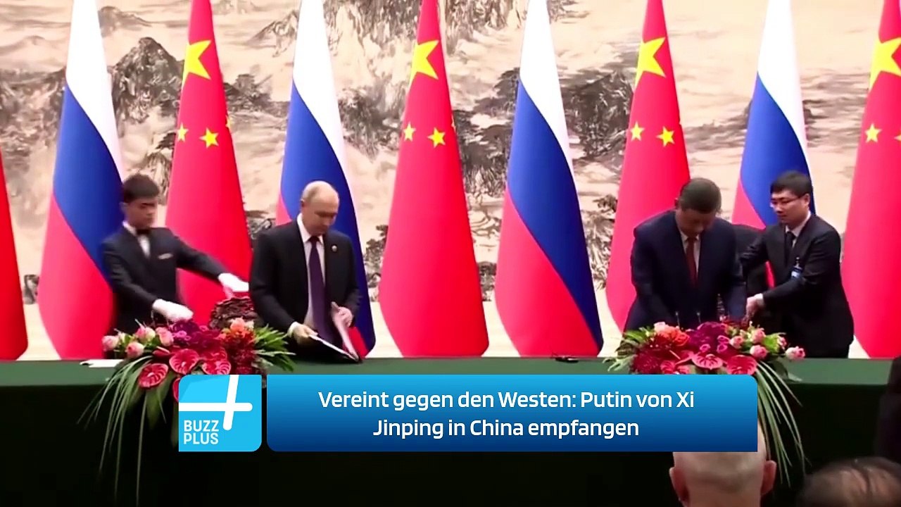 Vereint gegen den Westen: Putin von Xi Jinping in China empfangen
