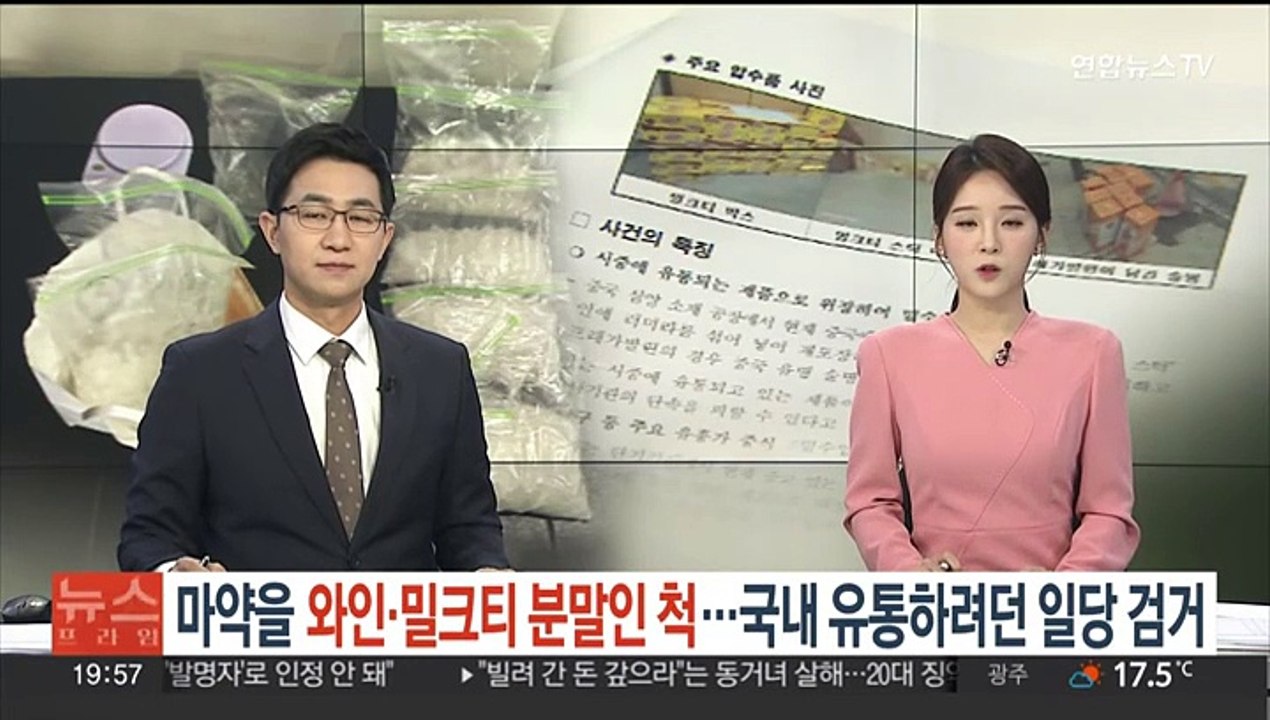 마약을 와인·밀크티 분말인 척…국내 유통하려던 일당 검거