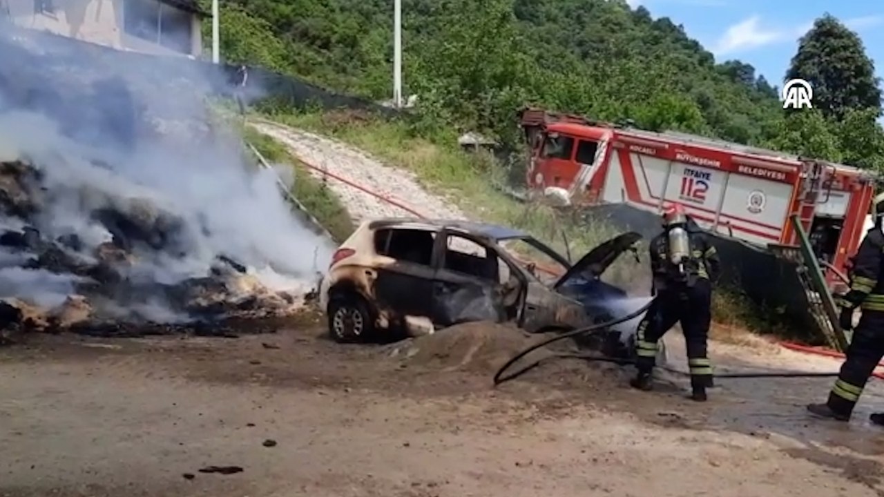 Besi çiftliğinde yangın