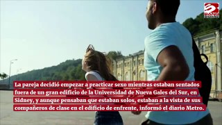 Pareja es grabada practicando sexo en un campus universitario