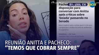 Anitta confirma reunião com Rodrigo Pacheco: 