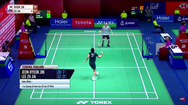 Lee Zii Jia tiada masalah teruskan kemaraan ke suku akhir Terbuka Thailand