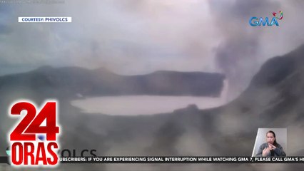 Phreatic eruption, naitala ulit sa Taal volcano | 24 Oras