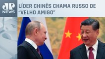 Xi Jinping recebe Putin na China e elogia relação “propícia à paz mundial”