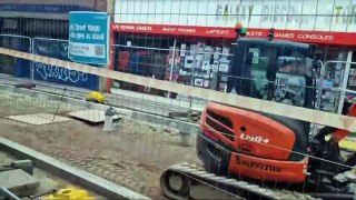 Charlotte Street Bus Gate progress in Portsmouth city centre