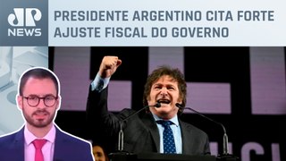 Milei defende sua gestão na Argentina: “Acham que a inflação cai por acaso?”; Neitzke comenta