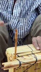 7 Years Old Kid Making a Wooden Rice Cleaner