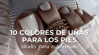 10 colores de uñas para los pies ideales para este verano