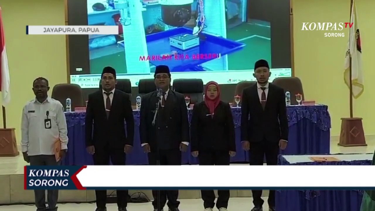 Lantik PPD Kabupaten Jayapura KPU Minta Bekerja Netral dan Profesional