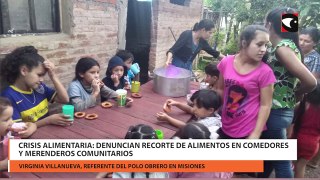 Crisis alimentaria: denuncian recorte de alimentos en comedores y merenderos comunitarios