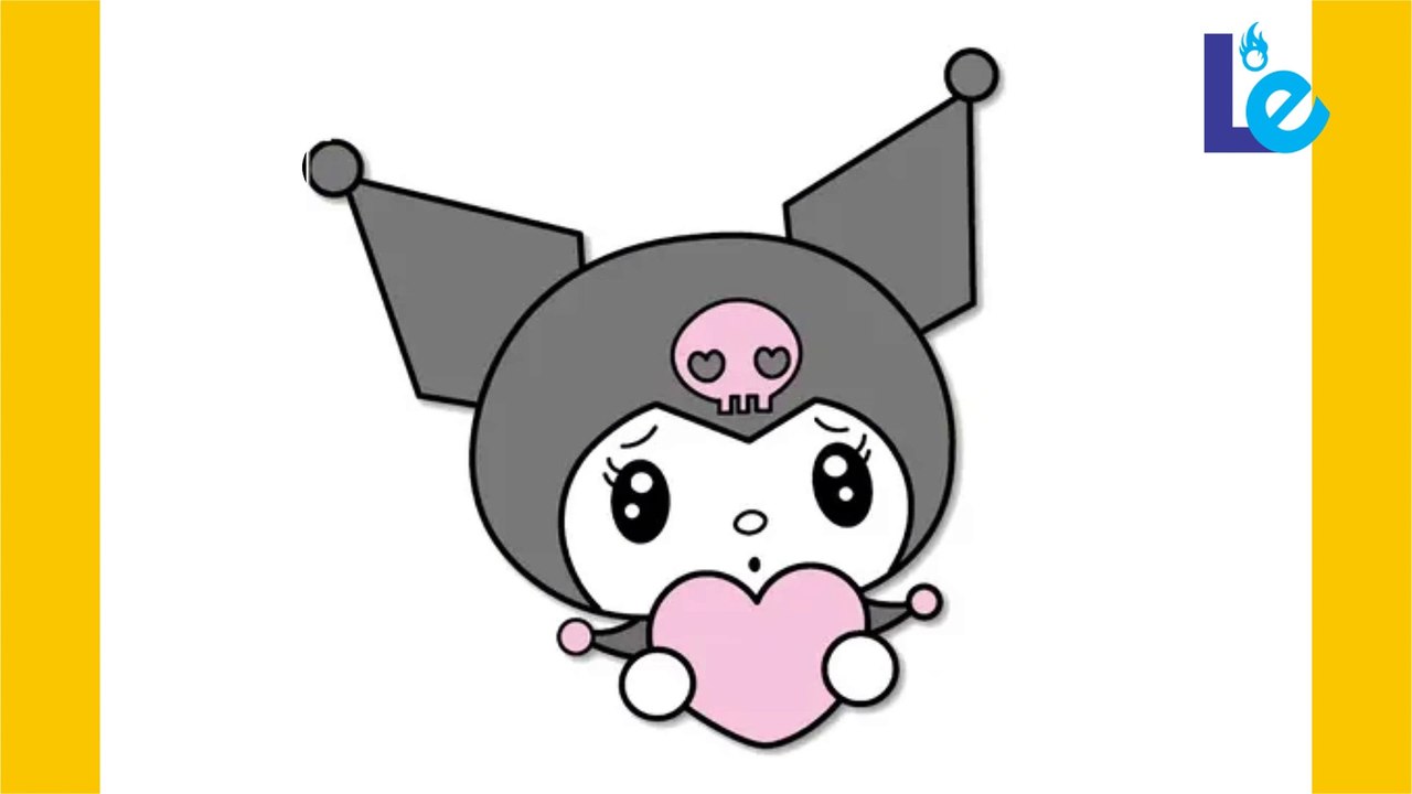 HOW TO DRAW KUROMI: Easy Step-by-Step Tutorial for Beginners - video ...