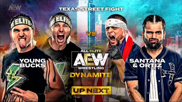 AEW Dynamite 12.11.2019 - The Young Bucks vs Santana & Ortiz (Texas Street Fight)