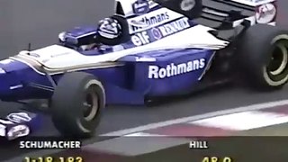 F1 – Damon Hill (Williams Renault V10) lap in qualifying – Japan 1995