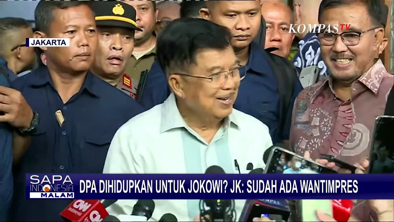 Jusuf Kalla Sebut Jokowi Tak Perlu Dewan Pertimbangan Agung: Sudah Ada Wantimpres