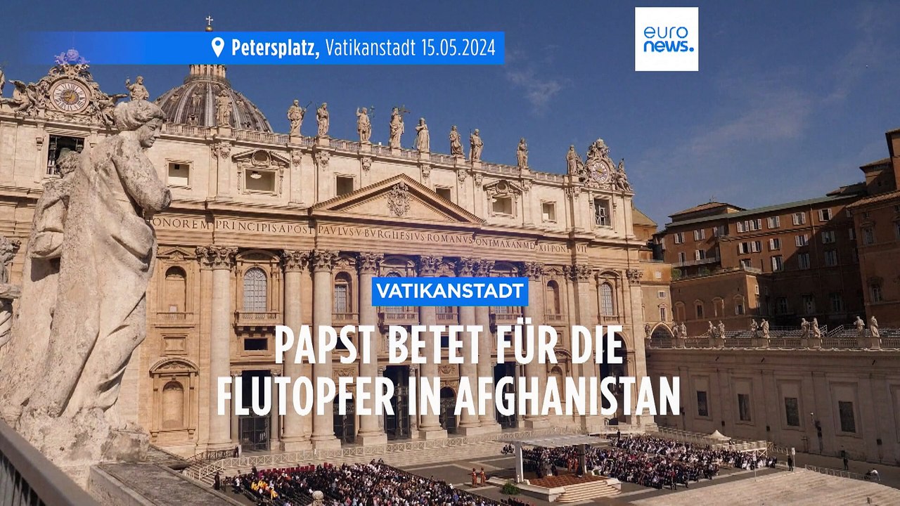 Der papst betet für die flutopfer in afghanistan und für frieden in der ukraine