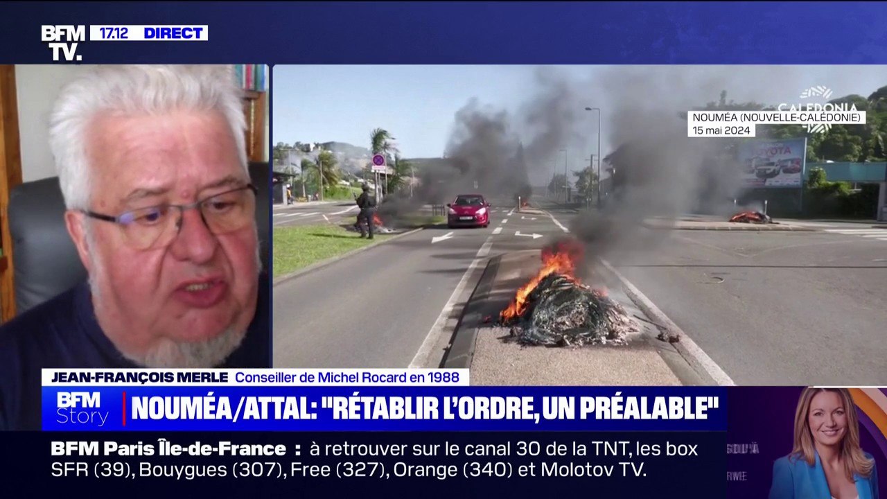 Nouvelle-Calédonie: "Ce qui est arrivé depuis lundi était parfaitement prévisible", affirme Jean-François Merle, conseiller de Michel Rocard en 1988