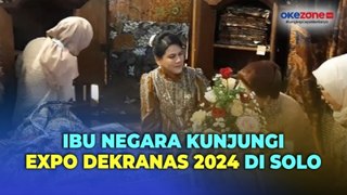 Kunjungi Expo Dekranas 2024, Rombongan Iriana Jokowi Borong Tas dan Kain