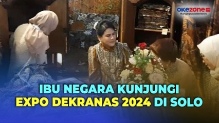 Kunjungi Expo Dekranas 2024, Rombongan Iriana Jokowi Borong Tas dan Kain