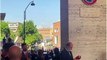 Roma, l'arrivo di Mattarella alla Sapienza: proteste e cori pro Palestina degli studenti