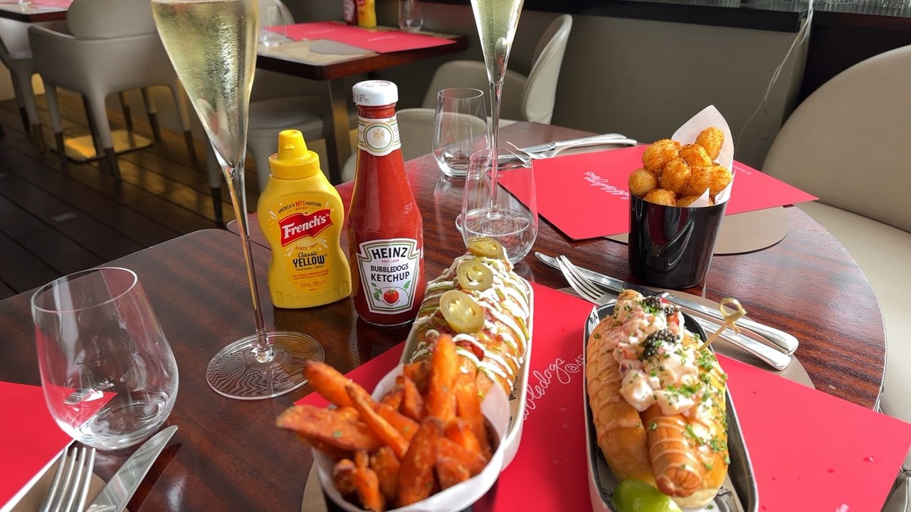 Bubbledogs: London’s ‘best’ hot dogs and champagne at 45 Park Lane ...