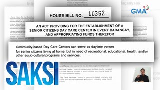 Panukalang daycare center para sa mga senior citizen, isinusulong sa Kamara | Saksi