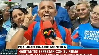 Trujillo | Habitantes del mcpio. Valera respaldan al pdte. Maduro en contra de las sanciones
