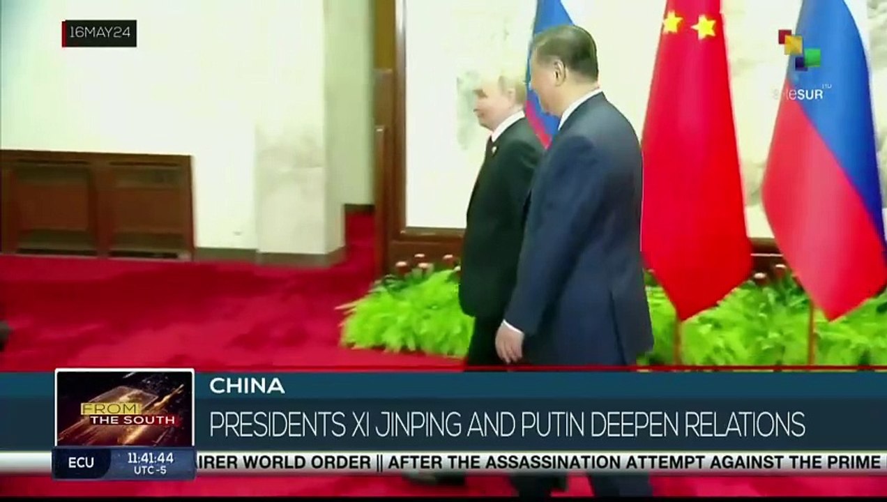 FTS 12:30 16-05: China: president’s Xi Jinping and Putin deepen relations