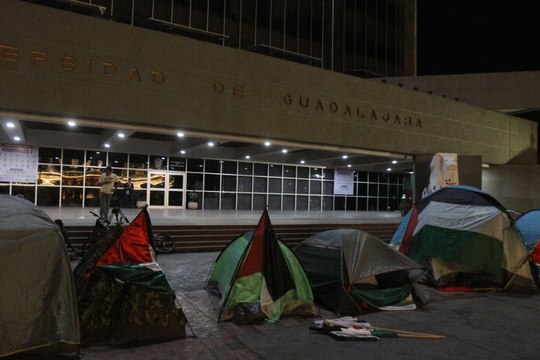 Protestan en Guadalajara ante genocidio del pueblo palestino