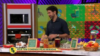 Chef Rodrigo Oliveira ensina como fazer tortilha com chips de mandioca e sangria