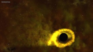 Hubble Discovery Black Hole Twists Star Into Donut Shape