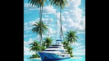 “Summer Serenity A Yacht’s Voyage Through Paradise”