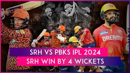 Download Video: SRH vs PBKS IPL 2024 Stat Highlights: Sunrisers Hyderabad Secure Clinical Victory