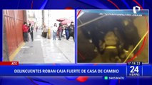 Mujer operaba de “Campana” de banda que robó caja fuerte en casa de cambio en Ate