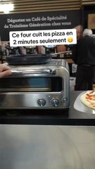 Un four qui cuit les pizza en 2 minutes  (Note : Cette vidéo enregistrée à la Foire de Paris ne fait l’objet d’aucune contrepartie)