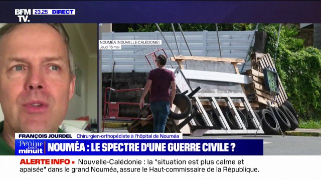 François Jourdel (chirurgien-orthopédiste à Nouméa): De chez moi pour rejoindre l'hôpital, j'ai dû passer 10 ou 15 barrages
