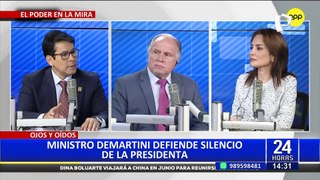 Julio Demartini defiende silencio de Dina Boluarte ante la prensa