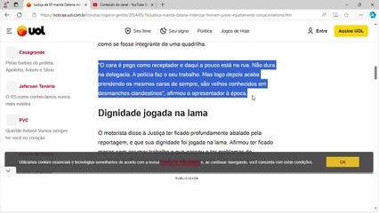 Download Video: Por 'sensacionalismo', Justiça manda Datena indenizar preso injustamente