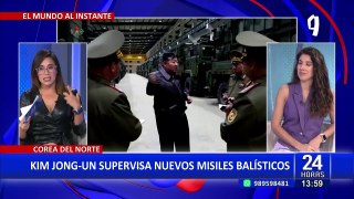 Corea del Norte muestra supervisión de nuevos misiles balísticos