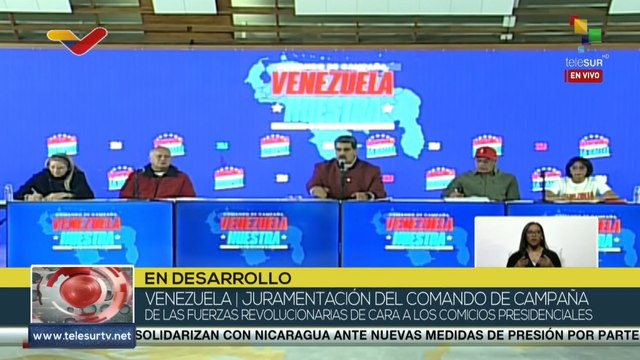 Presidente Nicolás Maduro encabezó juramentación del comando de 