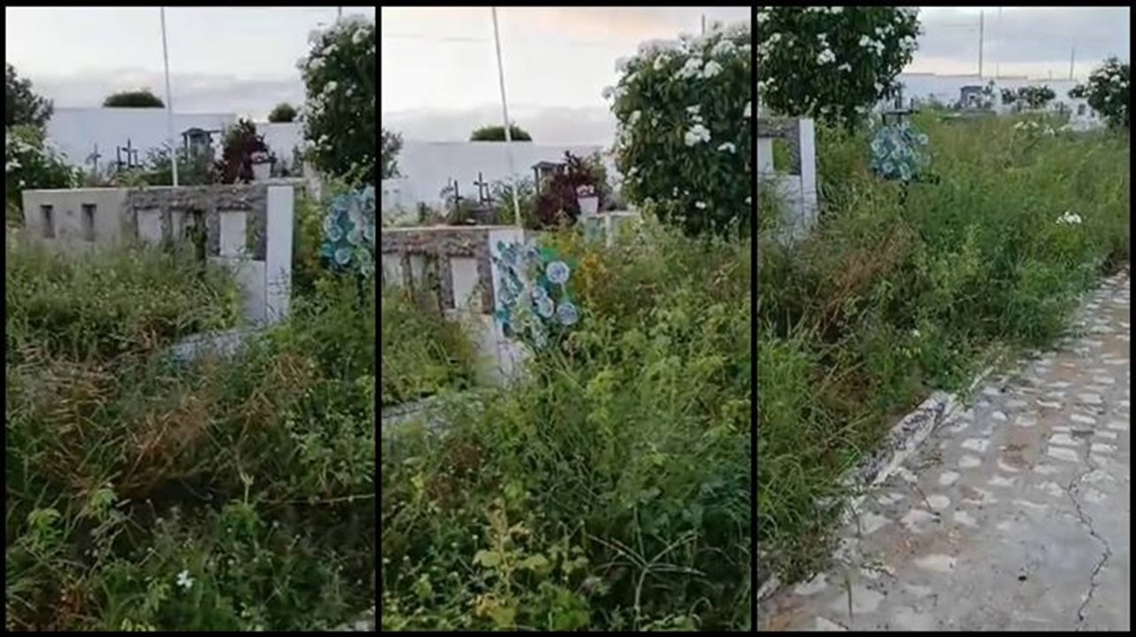 Moradores denunciam descaso no cemitério público de Triunfo durante visitas no Dia das Mães