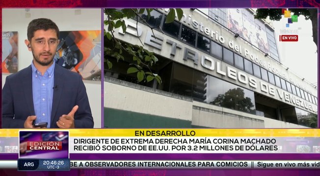 Dirigente de extrema derecha María Corina Machado recibió soborno de Estados Unidos