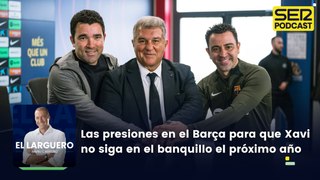 Las presiones en el Barça para que Xavi no siga en el banquillo el próximo año