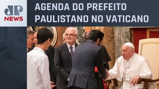 Ricardo Nunes encontra papa Francisco e pede bênçãos para SP e RS