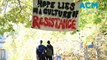 Students rally at a Gaza Solidarity encampment on the ANU campus